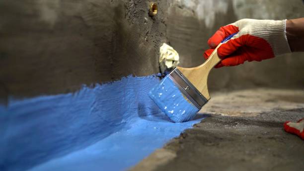 Commercial Vapor Barrier Installation project at a New Albany, IN business property by SJ Waterproofing Pros